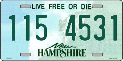 NH license plate 1154531