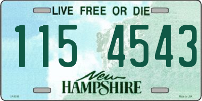NH license plate 1154543
