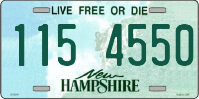 NH license plate 1154550