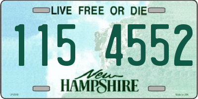 NH license plate 1154552