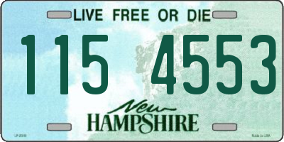 NH license plate 1154553