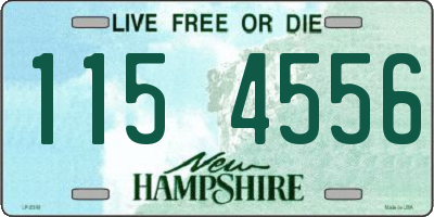 NH license plate 1154556