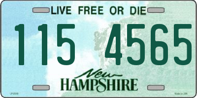 NH license plate 1154565