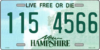 NH license plate 1154566