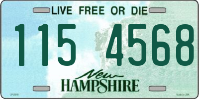 NH license plate 1154568