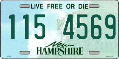 NH license plate 1154569