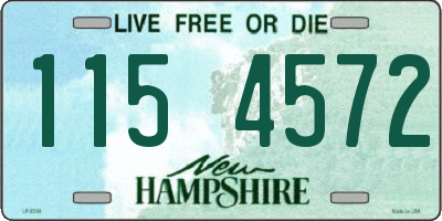 NH license plate 1154572