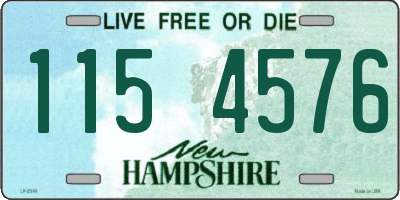 NH license plate 1154576