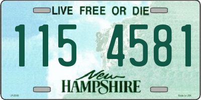 NH license plate 1154581