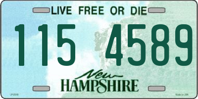 NH license plate 1154589