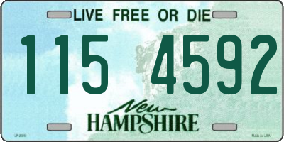 NH license plate 1154592