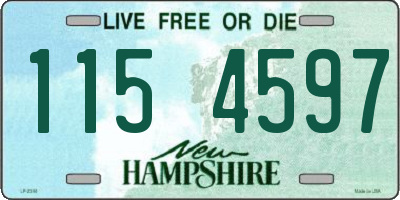 NH license plate 1154597