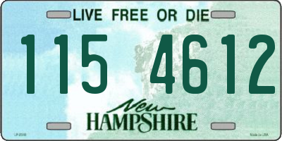 NH license plate 1154612
