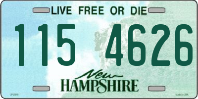 NH license plate 1154626
