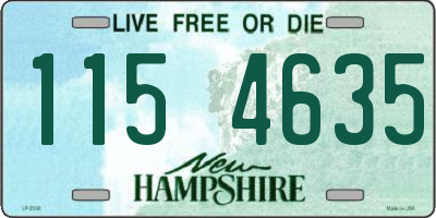NH license plate 1154635