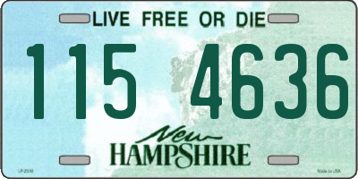 NH license plate 1154636
