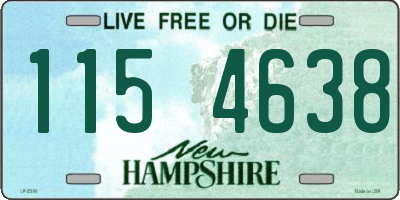 NH license plate 1154638