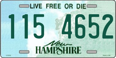 NH license plate 1154652