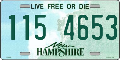 NH license plate 1154653