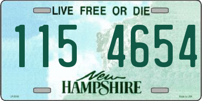 NH license plate 1154654
