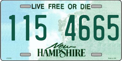 NH license plate 1154665