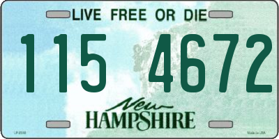 NH license plate 1154672