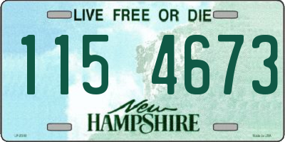 NH license plate 1154673