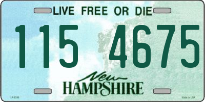 NH license plate 1154675