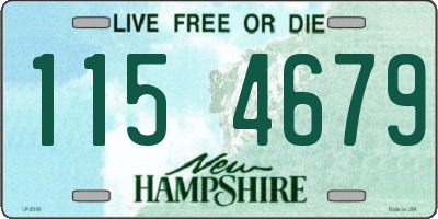 NH license plate 1154679