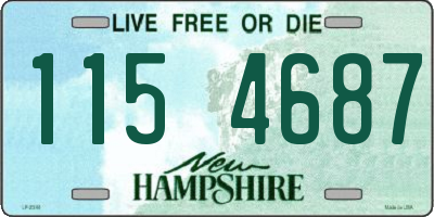 NH license plate 1154687