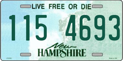 NH license plate 1154693