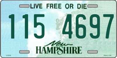 NH license plate 1154697