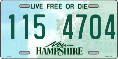 NH license plate 1154704
