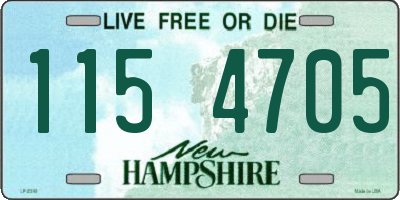 NH license plate 1154705