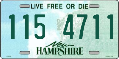NH license plate 1154711