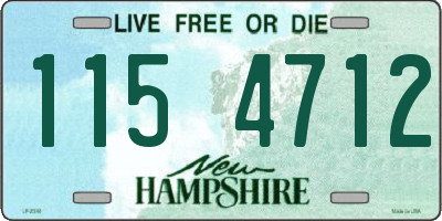 NH license plate 1154712