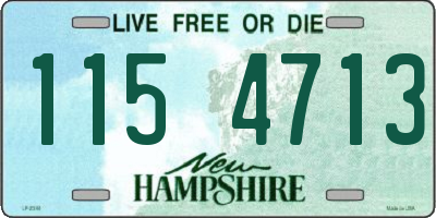 NH license plate 1154713