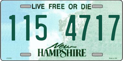 NH license plate 1154717