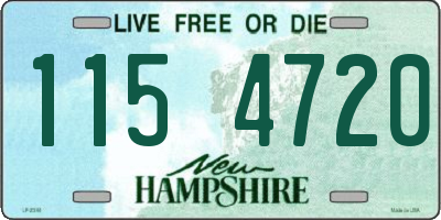NH license plate 1154720