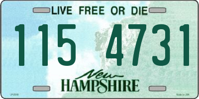 NH license plate 1154731
