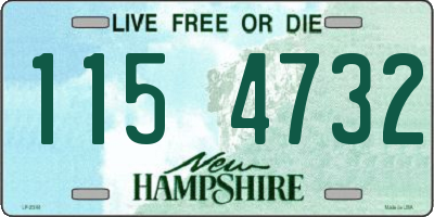 NH license plate 1154732