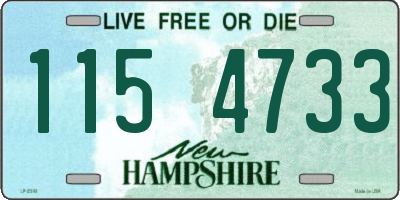NH license plate 1154733