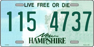 NH license plate 1154737