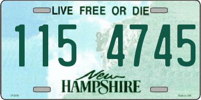 NH license plate 1154745
