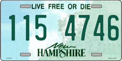 NH license plate 1154746