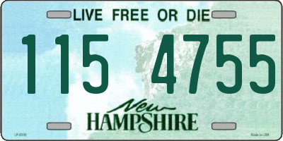 NH license plate 1154755