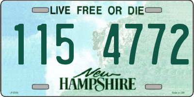 NH license plate 1154772