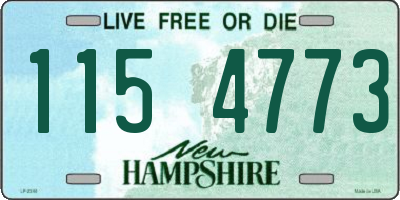 NH license plate 1154773