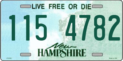 NH license plate 1154782