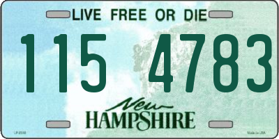 NH license plate 1154783